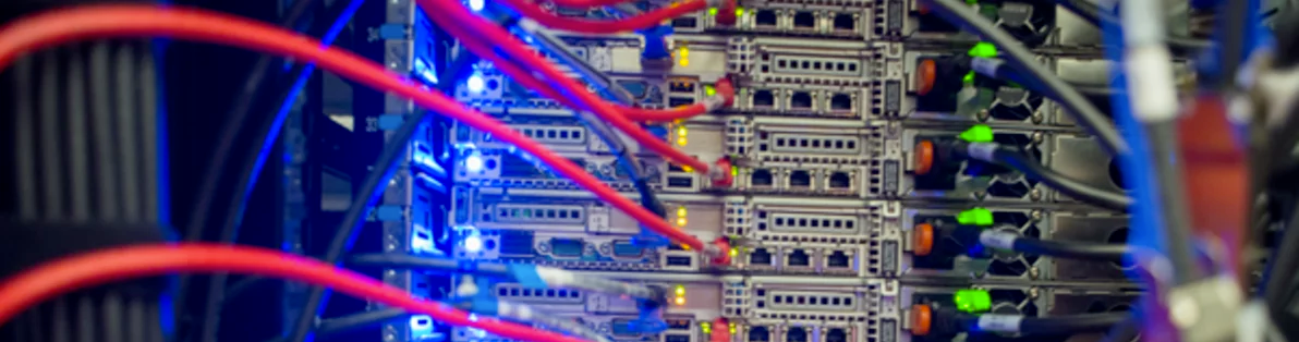 image of wiring between servers